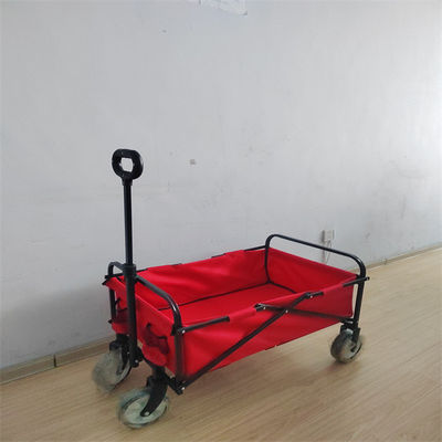 واگن تاشو ساحلی آسان 600D پی وی سی واگن تاشو برای مواد غذایی با اندازه چرخ کوچک