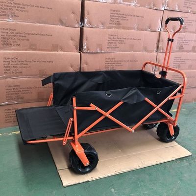 واگن با چرخ های تاشو، واگن تاشو با درب عقب تاشو، واگن حمل و نقل سنگین برای کمپینگ، ورزش