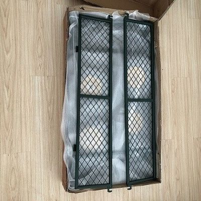 گاردن مشبک باغی 50 لیتری سنگین واگن مش فولادی در فضای باز با 4 چرخ