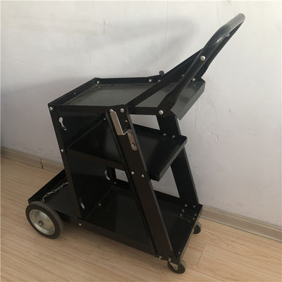 آهن سیاه 3 طبقه Mig Welder Cart چرخ دستی جوشکاری با کشوها مخزن ذخیره سازی