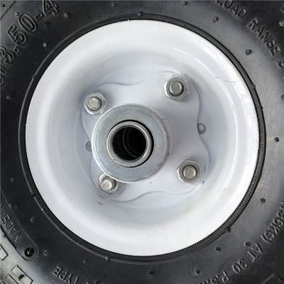 350 4 گونی رینگ سفید چرخ بارو چرخ 10 اینچی لاستیکی چرخ برای چرخ دستی