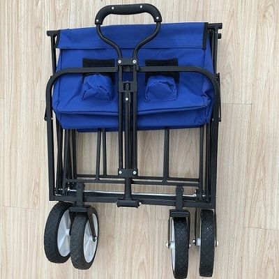 واگن تاشو قابل تاشو، واگن ساحل ظرفیت بزرگ، واگن تاشو برای ورزش، خرید، کمپینگ