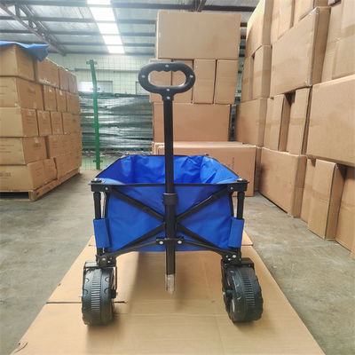 واگن تاشو ساحلی تمام زمین 600D واگن تاشو آکسفورد با دسته جمع شونده