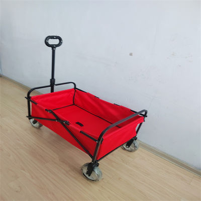واگن تاشو ساحلی آسان 600D پی وی سی واگن تاشو برای مواد غذایی با اندازه چرخ کوچک