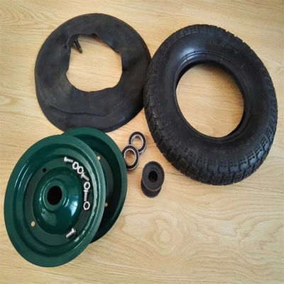 3.50-7 چرخ کالسکه بادی بادوام تعویض لاستیک چرخ های گاری پنوماتیک