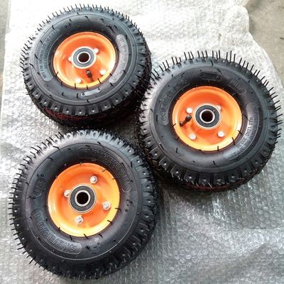 چرخ های کالسکه بادی 10 اینچی 350 4 6PR لاستیک چرخ های بادی برای باغ