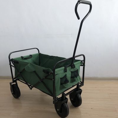 واگن تاشو ساحلی تفریحی واگن سبز کاربردی با چرخ هوا 80 کیلوگرمی