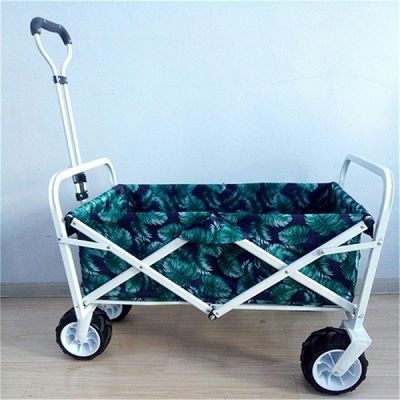 چرخ دستی 7 اینچی PU چرخ تاشو گاری چرخ دستی ساحلی 70 کیلوگرمی