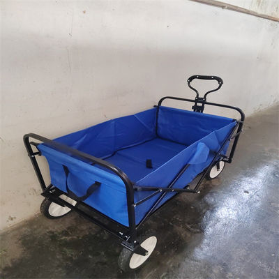 واگن تاشو ساحلی تاشو فلزی 600D فابریک تاشو واگن برای خواربارفروشی