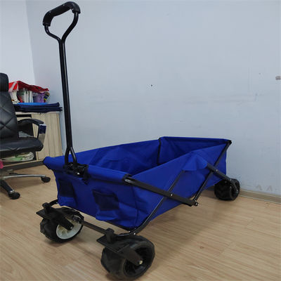 گاری واگن ساحلی قابل جابجایی واگن تاشو همه‌جانبه با چرخ Pu 7x4