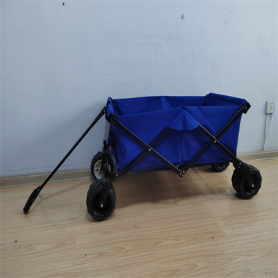 گاری واگن ساحلی قابل جابجایی واگن تاشو همه‌جانبه با چرخ Pu 7x4