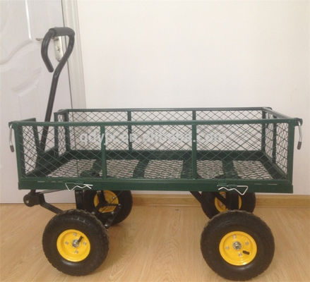 کار سنگین 75L گاردن میش کارتن با لایه های قابل برداشت میش برای تبدیل به تخت تخت، ابزار فلزی واگن