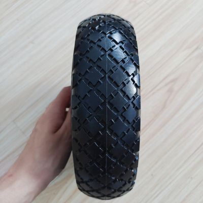 300-4 چرخ لاستیکی رینگ قرمز 10 اینچی چرخ گاری باغی چرخ پنوماتیک چرخ دستی