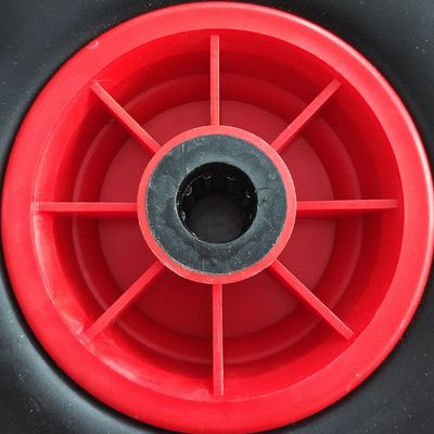 300-4 چرخ لاستیکی رینگ قرمز 10 اینچی چرخ گاری باغی چرخ پنوماتیک چرخ دستی