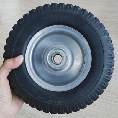 چرخ لاستیک پنوماتیک رنگی رینگ سفارشی 8 اینچی 2.50-4 برای چرخ چرخ دستی