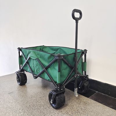 واگن کمپینگ با قاب فلزی واگن ساحلی تاشو پارچه ای آکسفورد دو طبقه