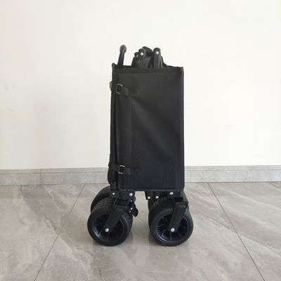 واگن تاشو گاری ساحلی جوشکاری چرخ پهن با دسته قابل تنظیم