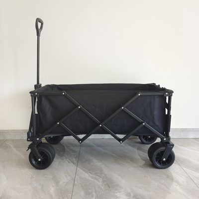 واگن تاشو گاری ساحلی جوشکاری چرخ پهن با دسته قابل تنظیم