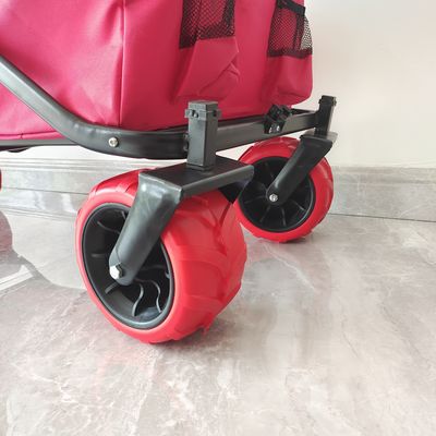 70 کیلوگرم ظرفیت در فضای باز کارتن کمپینگ چرخ های بزرگ چرخ کشویی ساحل