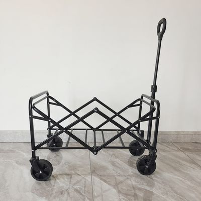 فولاد فریم بیرونی مینی کمپینگ واگن تاشو قابل تنظیم با دسته تنظیم