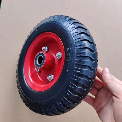 چرخ چرخدار صندلی باغ کارتن لاستیک چرخ بادکنکی 4.10/3.00 -4، اسپوک های پلاستیکی